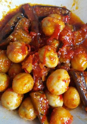 Foto resep Balado terong telur puyuh