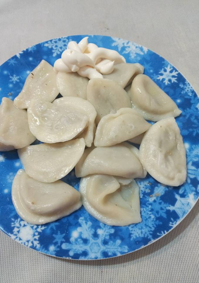 Вареники с картофелем и печенкой