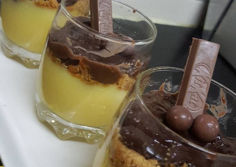 Simple Way to Prepare Quick Choco custard pudding
