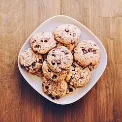 A picture of Cookies aux pépites de chocolat.