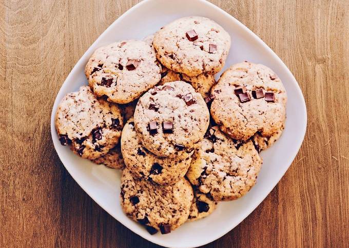 Comment faire Préparer Appétissante Cookies aux pépites de chocolat