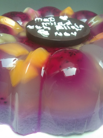 Bagaimana Menyiapkan Puding buah lapis susu Sederhana Dan Enak