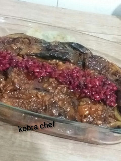 عکسی از دستور بادمجان شکم پر