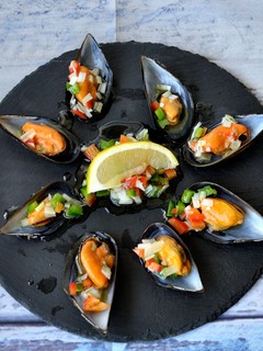 Una foto de Mejillones en vinagreta