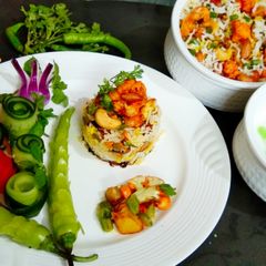 A picture of Shahi Awadhi Gobhi  Biryani.