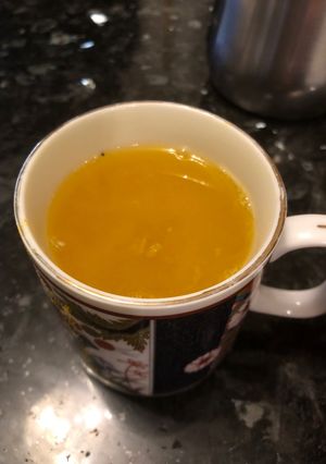A picture of Power turmeric drink.