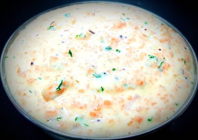 Tempered Carrot Raita