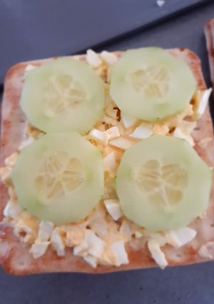 Une photo de Sandwich façon œuf mimosa