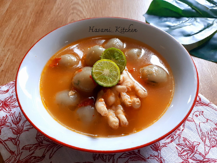  Resep buat Cilok Kuah Ceker Pedas  lezat