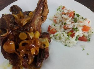Una foto de Costilla de cerdo agridulce