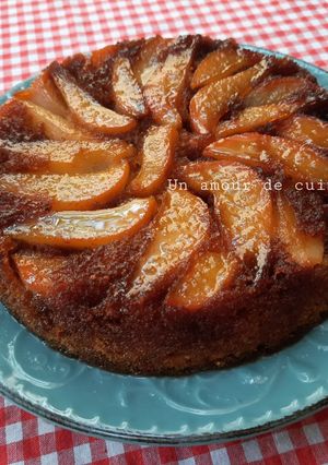 Une photo de Gâteau renversé aux poires 🍐