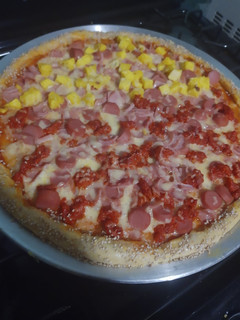 Una foto de Pizza