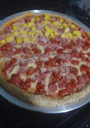 Una foto de Pizza