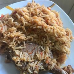 A picture of Jollof Rice.