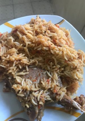 A picture of Jollof Rice.