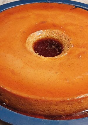 Una foto de Flan