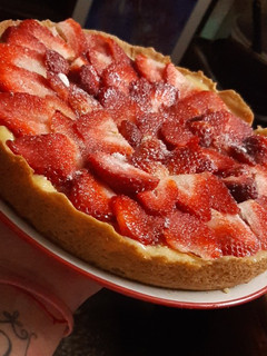 Una foto de Tarta de frutilla con pastelera