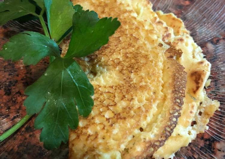 CRÊPE de HARINA de GARBANZO sin gluten, muy sabroso