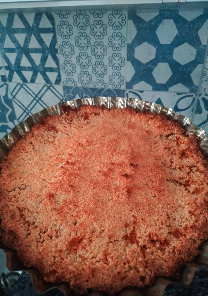 Una foto de Tarta de coco y dulce de leche