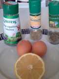 Impanature con uova,limone e aromi