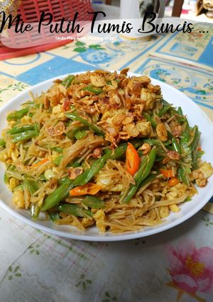 Foto resep Mie Putih Tumis Buncis
