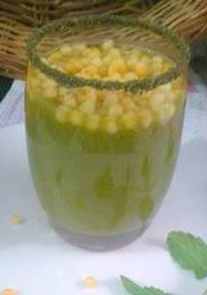 A picture of Desi style jaljeera.