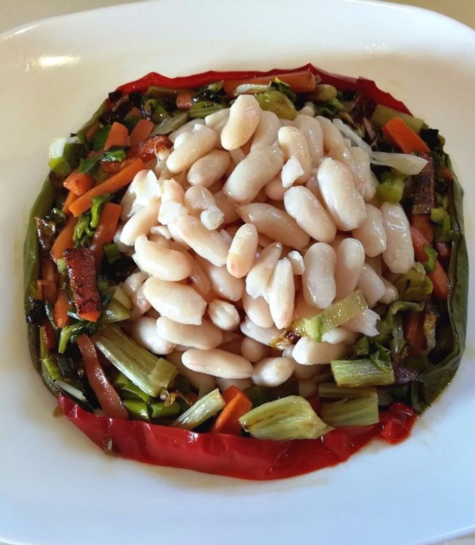Una foto de Timbal vegano
