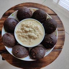 A picture of Chocolate idli.
