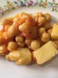 Garbanzos con papas