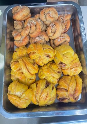 A picture of Pumpkin Cinnamon Swirl Bread Rolls.