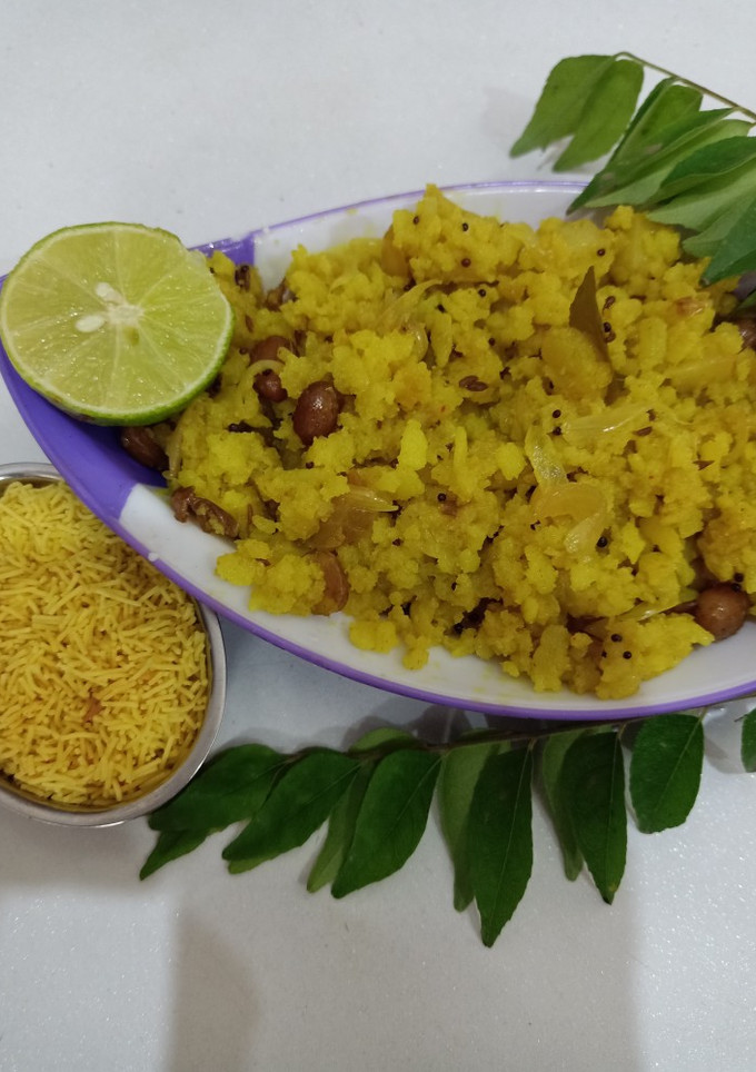 A picture of Kanda Poha.