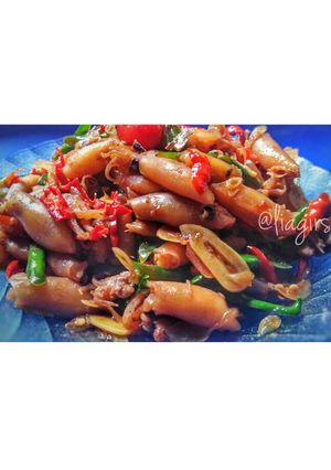 Foto resep Cumi Asin/Kering Pedas Manis