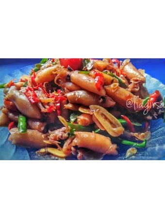 Cara Gampang Membikin Resep  Cumi Asin/Kering Pedas Manis yang Lezat Sekali, Bikin Ketagihan
