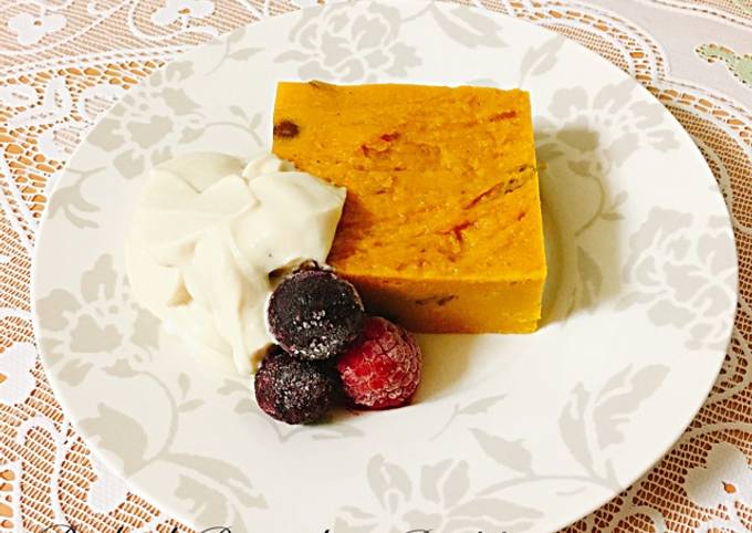 Dairy-free! Baked Pumpkin Pudding