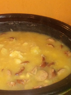 A picture of Bean, Potato,Onion, Sausage Soup.