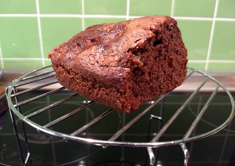 Bizcocho de chocolate con plátano