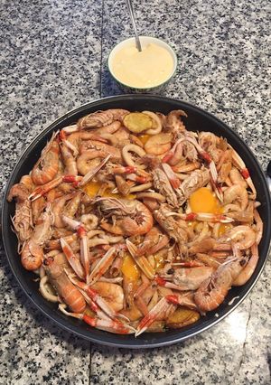 Una foto de Frit de marisco