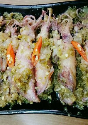 Foto resep Cumi Asin Cabe Hijau