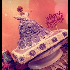 Barbie doll cake A picture of Barbie doll cake.