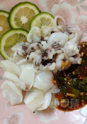 脆口小花枝&自製五味醬 的食譜成品照片
