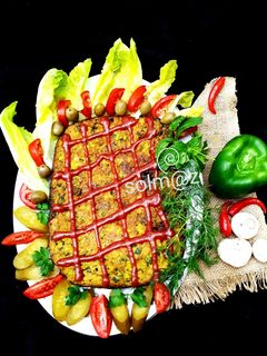 عکسی از دستور کوکو کدو و پیازچه solm@z