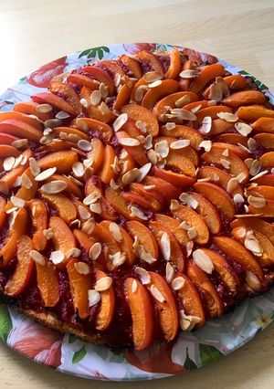 Une photo de Fruizza a l’abricot et framboise
