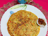 Healthy Oats Veggies Egg Cheela