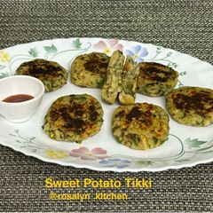A picture of Sweet Potato Tikki (Shakarkandi Tikki).