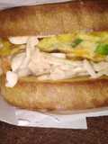 Sándwich de huevo con repollo