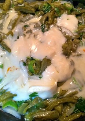 Una foto de Nopales con queso asadero!
