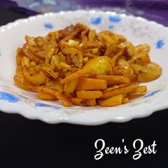 A picture of Zucchini/Courgette Fry (Indian style).