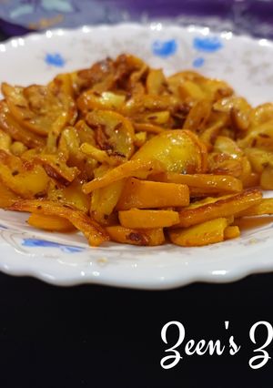 A picture of Zucchini/Courgette Fry (Indian style).