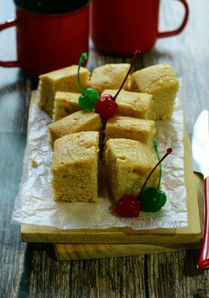Foto resep Eggless Vanilla Cake