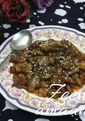 A picture of Honey Chilli Mushroom.